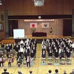 式典本番6年のところ
